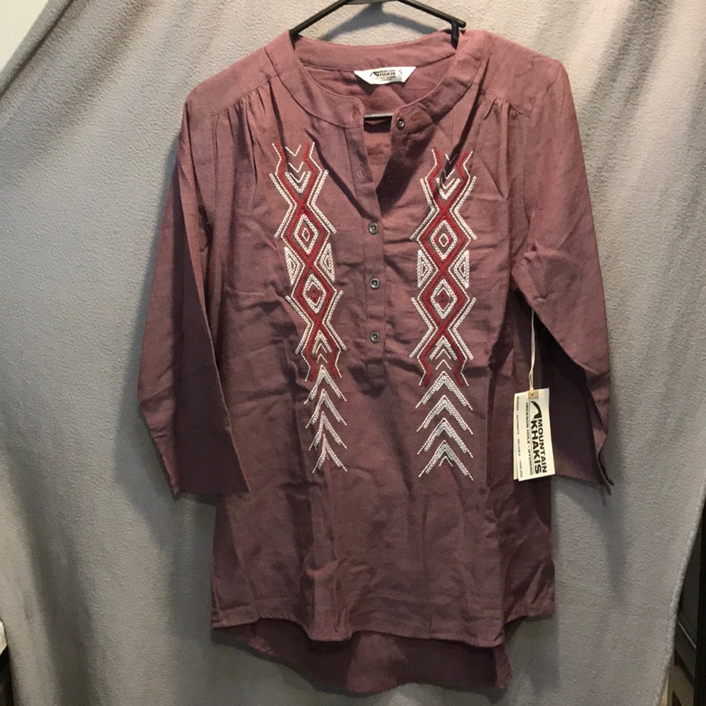 NWT Mountain Khakis 3/4 sleeve shirt. Size- S